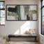 Art mural moderne avec blocs abstraits verts et noirs modernes-1637989977-1637989976