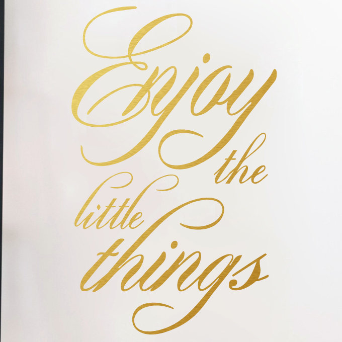 Décalcomanie murale « little things », Or