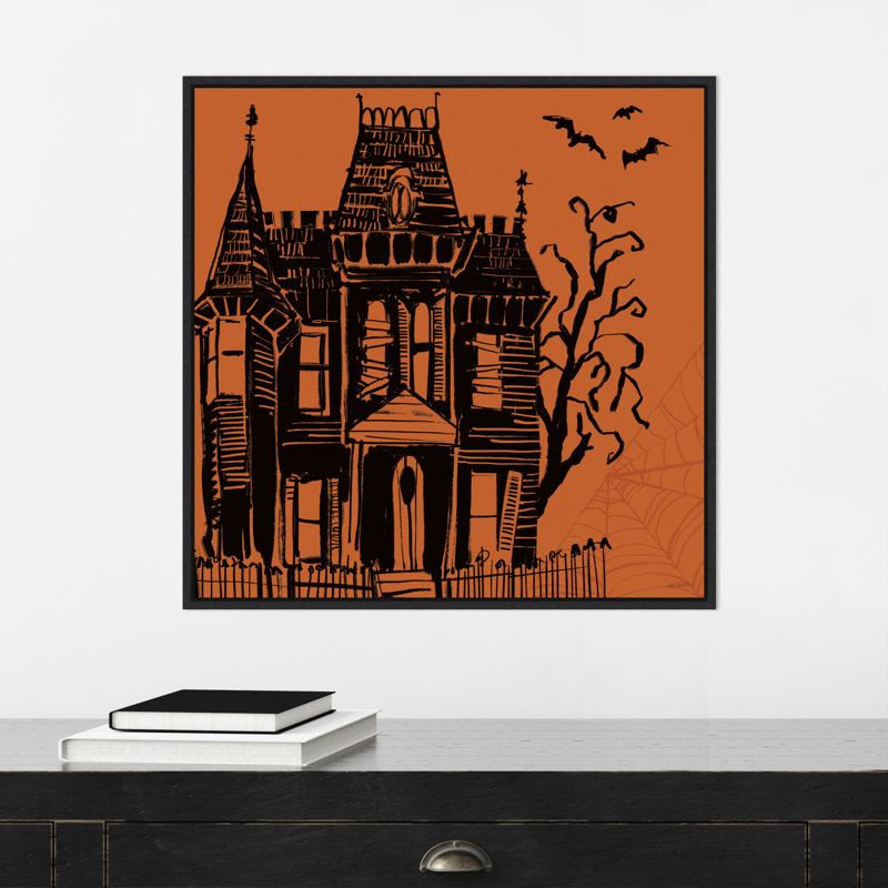 «Haunted Halloween IV» par Anne Tavoletti, reproduction d'art sur toile encadrée