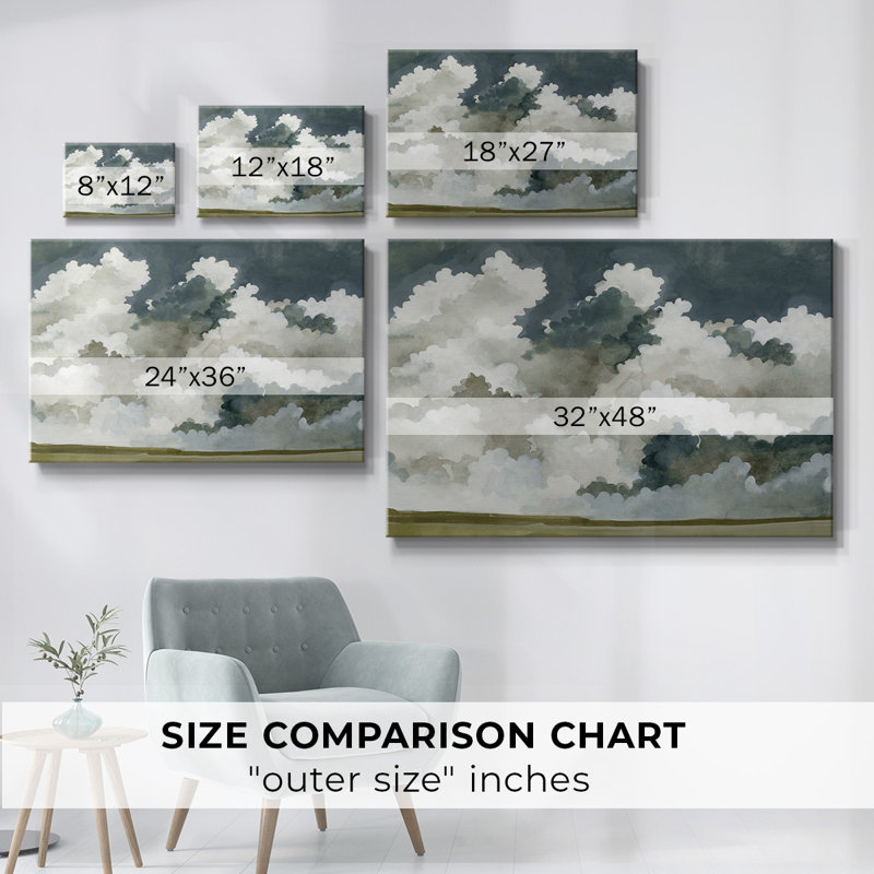 «Vast Neutral Sky III», toile tendue avec châssis, H 12 po x l 18 po