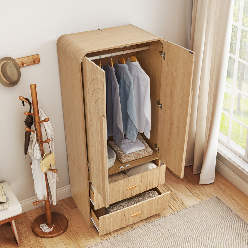Armoire en bois fabriqué de 70,87 po, Naturel