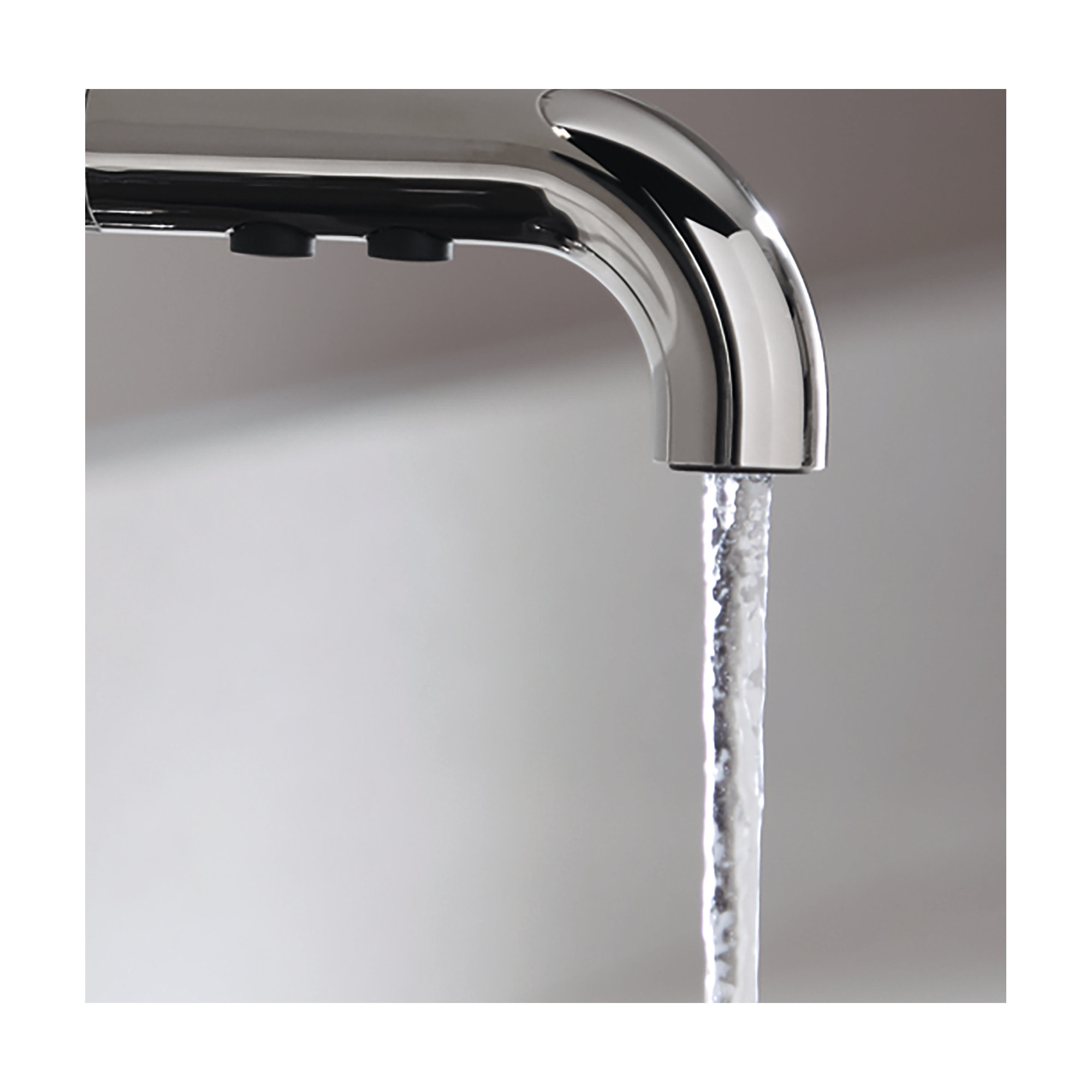 Purist Two-Hole Kitchen Sink Faucet with 8" Spout and Matching Finish Sidespray, Polished Chrome