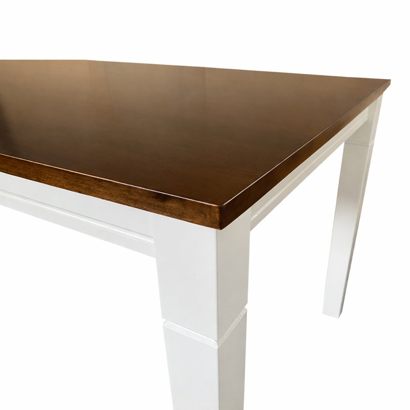 Table de salle à manger Phung, H 30 po x L 59 po x l 35,4 po, Blanc