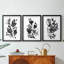 Cameo Bloom I - reproduction sur mesure encadrée de qualité supérieure - 3 pièces-291023606-291023608