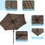 Parasol de marché hexagonal de 7,5 pi Ricki-1960245121