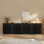 Buffet Designer 55 po courbé à texture tridimensionnelle (ensemble de 2)