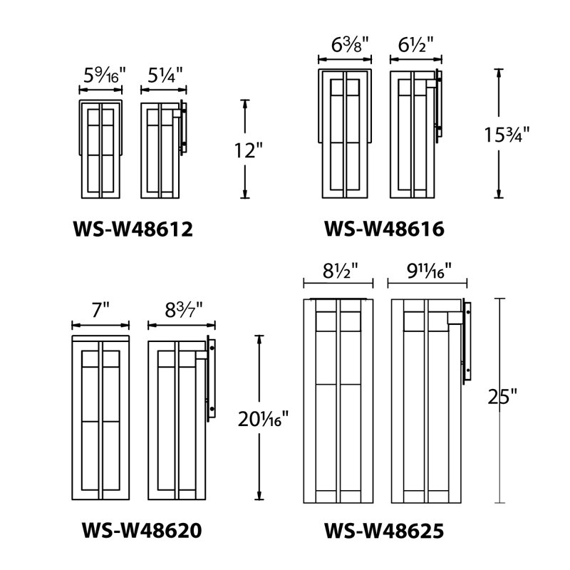 Chamber LED Outdoor Armed Sconce, Black, 20.0625" H x 7" W x 8.4286" D