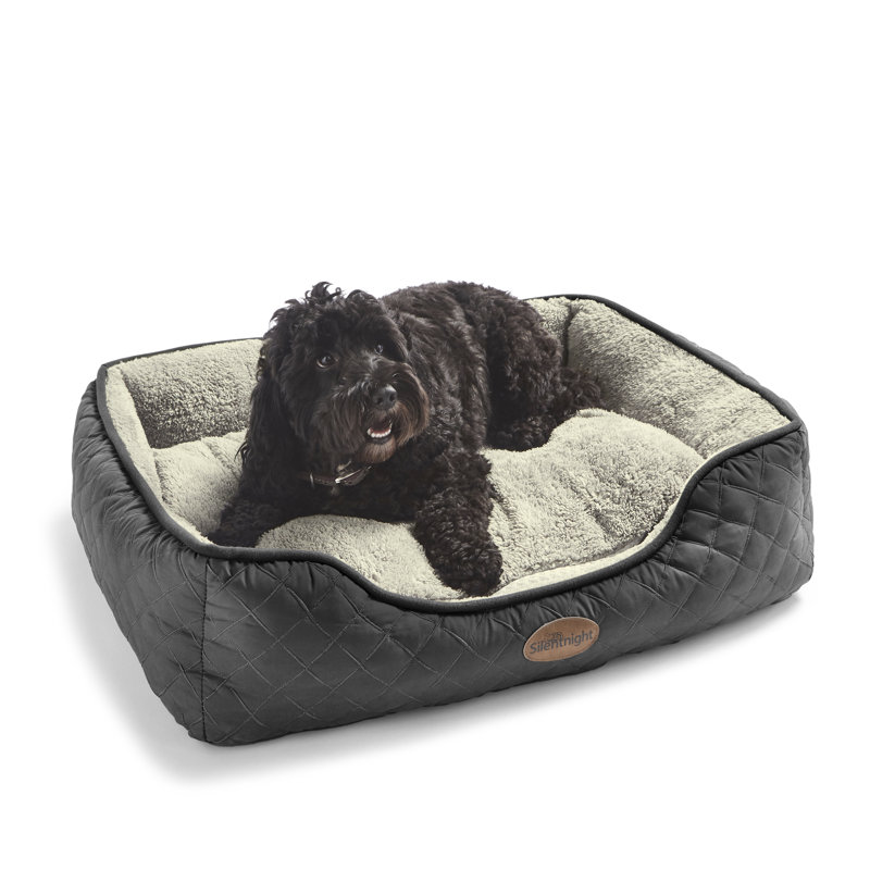 Silentnight Airmax Breathable Pet Bed with reversible cushion, 18cm H x 61cm W x 48cm D