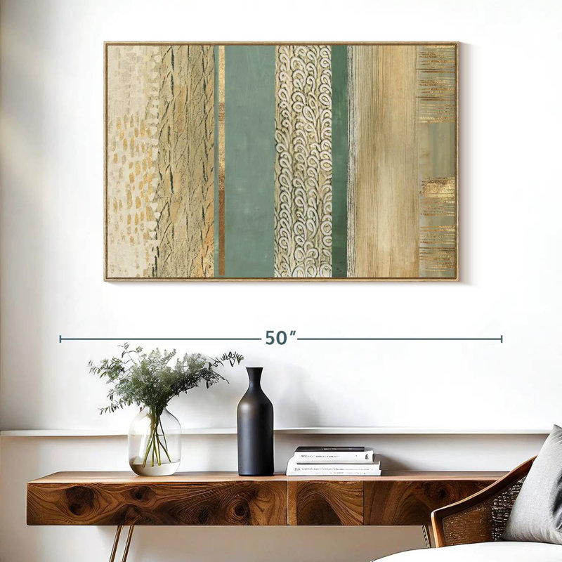 Placidité, Cadre flottant en bois naturel, 40 po x 27 po