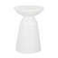 Grande table de bout d'extérieur en métal - fer thermolaqué, base piédestal, plateau circulaire-746939187