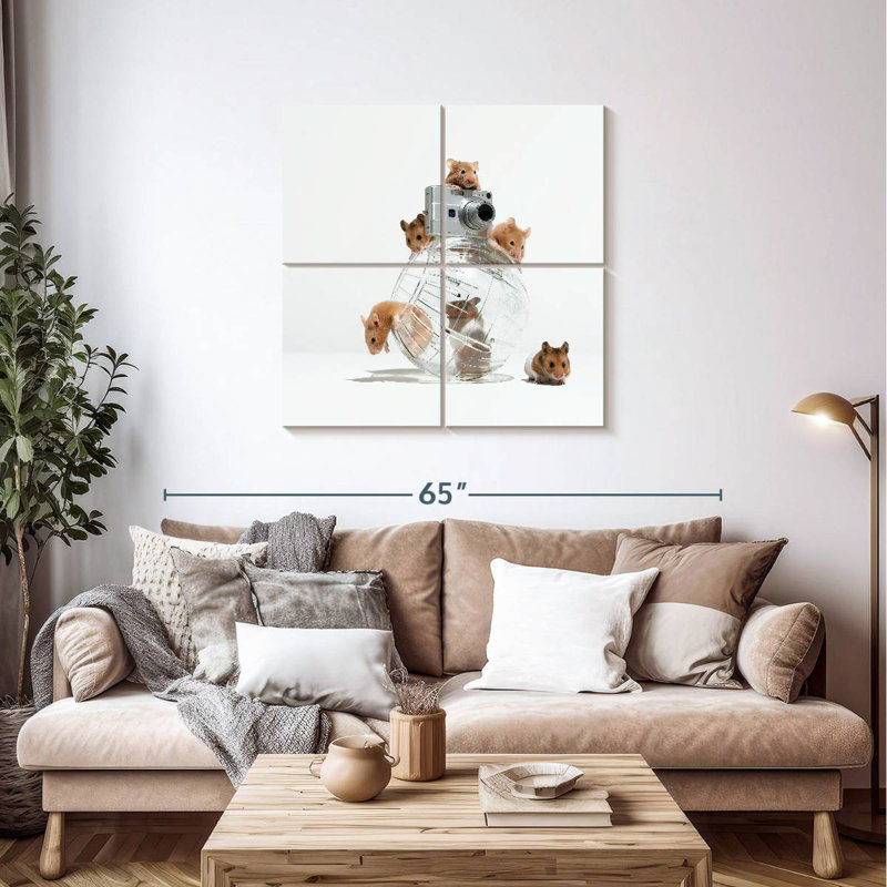 Brampt Picture Perfect Hamsters, 38" H x 38" W