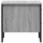 Aimilios 40cm W Metal Bedside Table-2123141113
