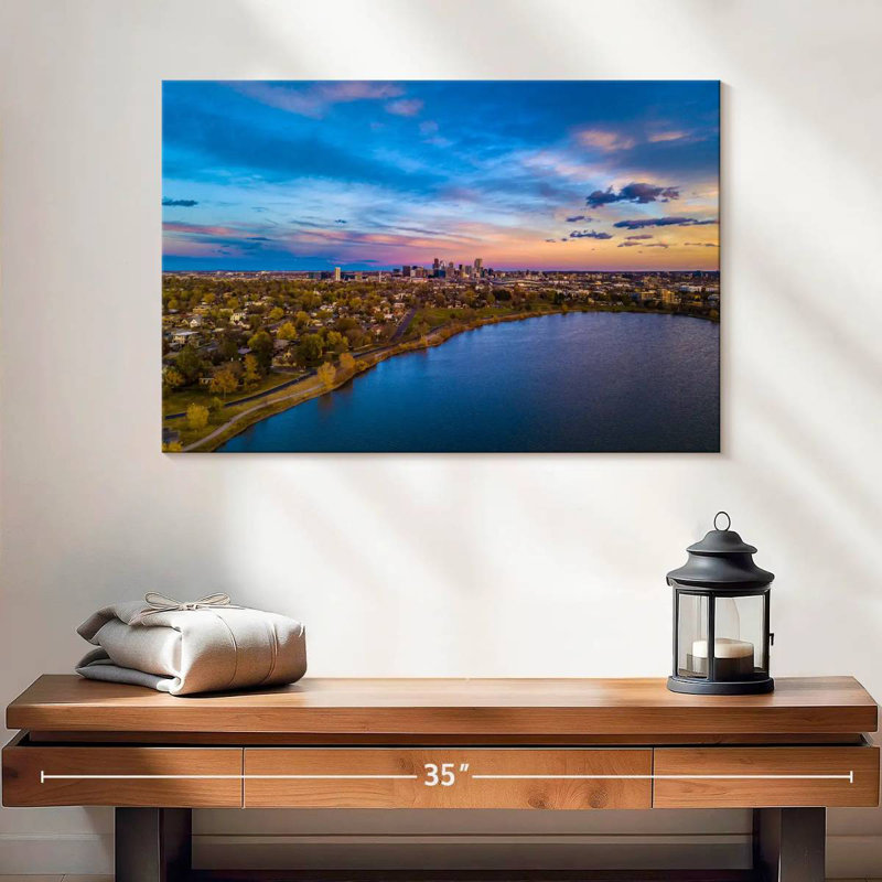 Sireci Sunset Over Sloan Lake, 16" H x 24" W