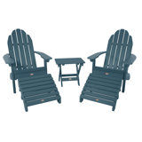 Mountain Bluff Adirondack Chair with Ottoman