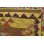Tapis en laine rouge/beige 3 pi 3 po x 3 pi 8 po one-of-kind-noué la main Lorain