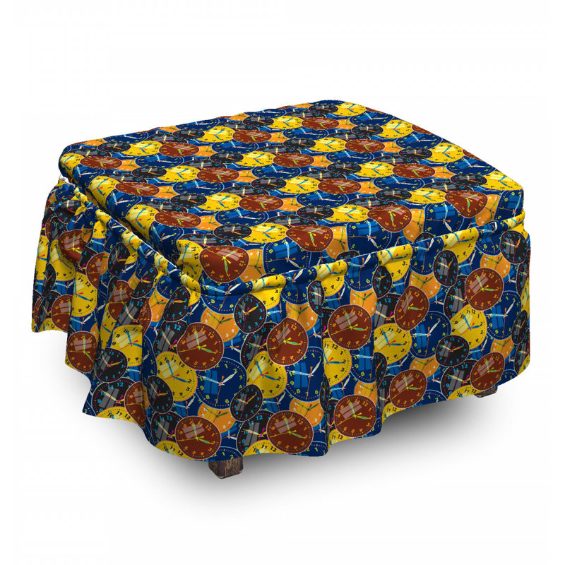 Box Cushion Ottoman Slipcover