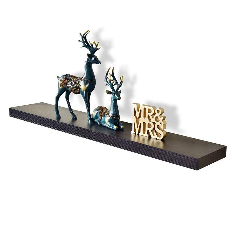 Bovina Floating Shelf, Espresso, 2" H x 60" W x 9.25" D