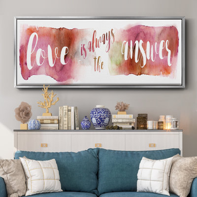 Love is the Answer- Framed Canvas