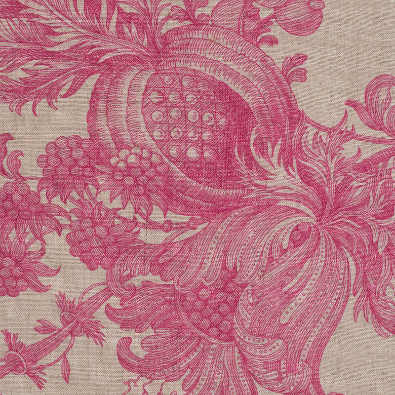 San Cristobal Toile Fabric, Magenta