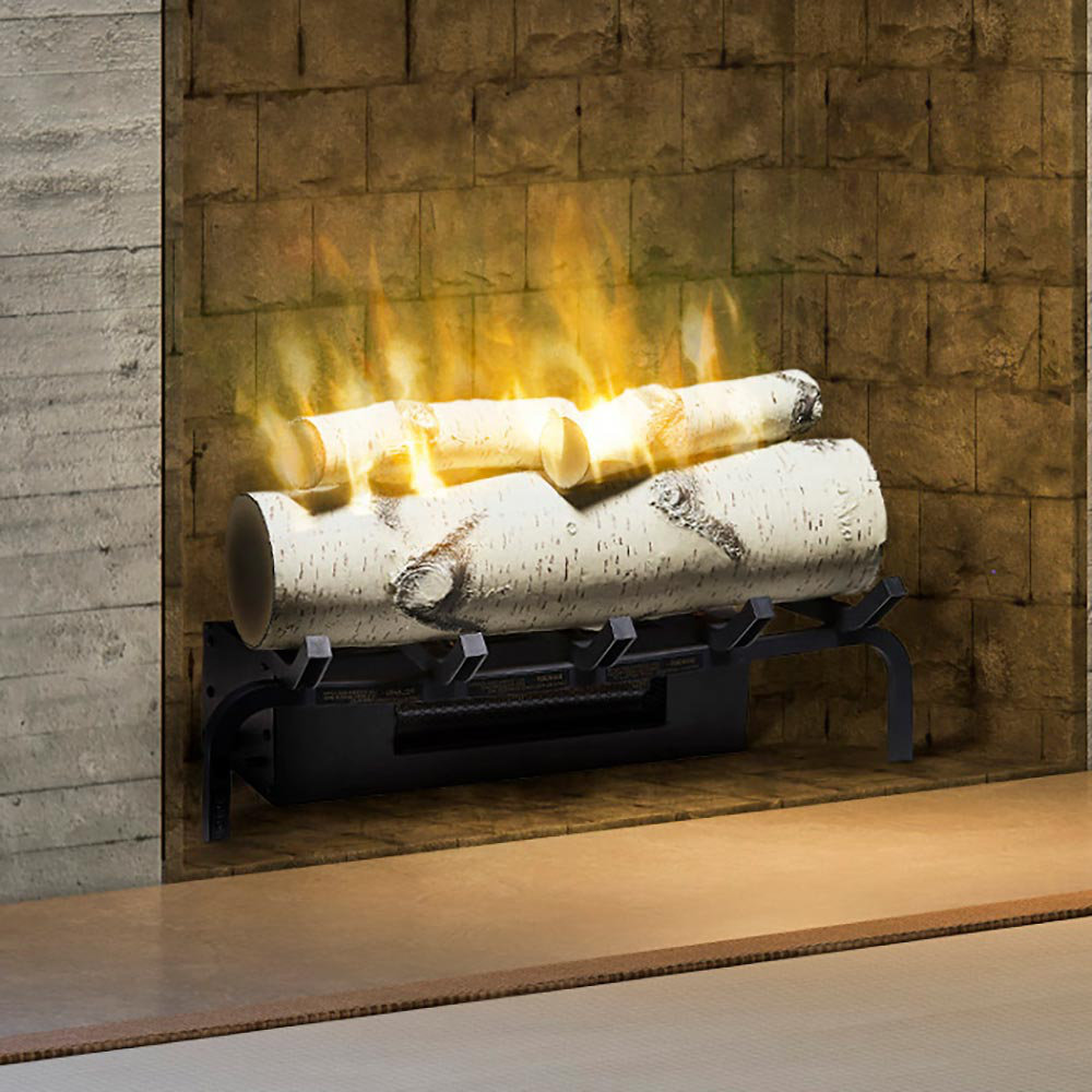 Dimplex 20-in Revillusion Birch Electric Fireplace Log Set - Realistic  Flame - 1,000 SQ FT u0026 Reviews | Wayfair