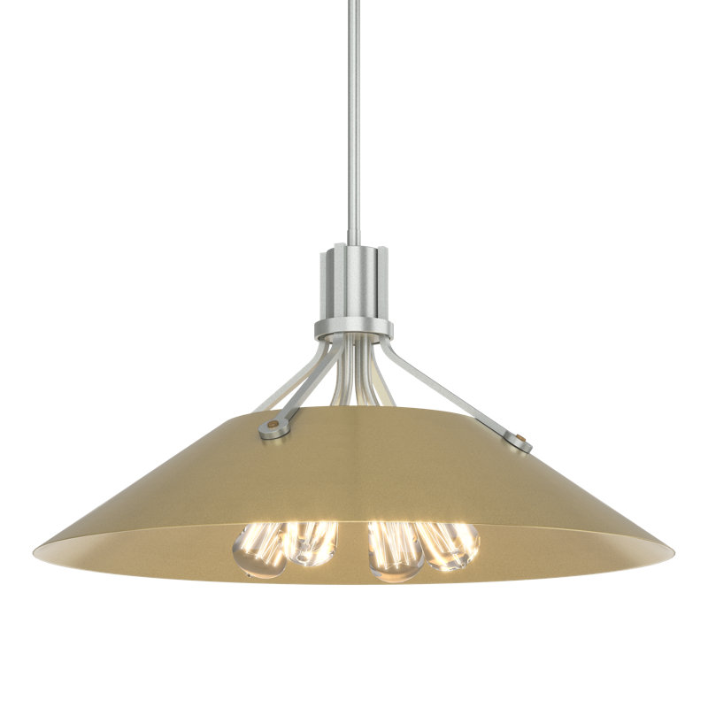 Henry 4 - Light Single Cone Pendant, Oil Rubbed Bronze, Modern Brass