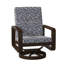 Chaise berçante pivotante avec coussins Vale-34293188-34292522