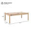 Tables de patio durables, maison moderne et compacte en bois d'acacia