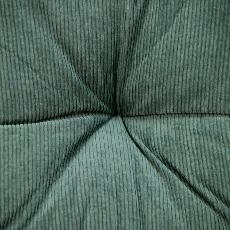 Corduroy Styled Tufted Floor Pillow, Charcoal