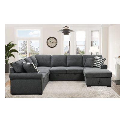 Houser 117'' Rolled Arms Sofa Bed -  Wildon HomeÂ®, 4CB7A08897304EE98377D555B749C915