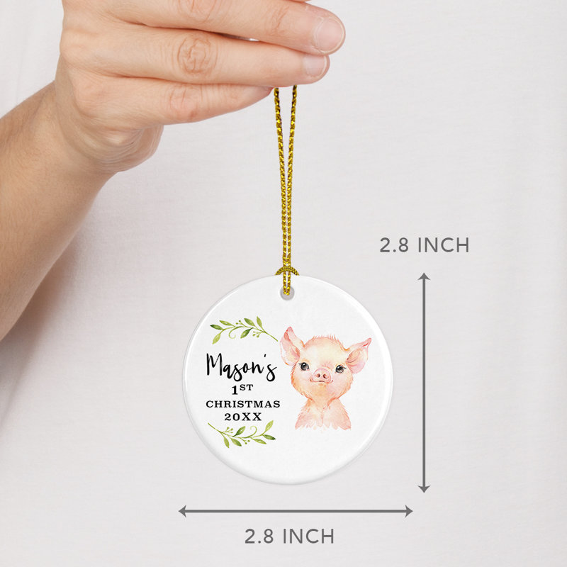 Ornement boule en porcelaine