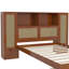 Lit plateforme simple en bois avec deux casiers de rangement, tiroir-1049647411