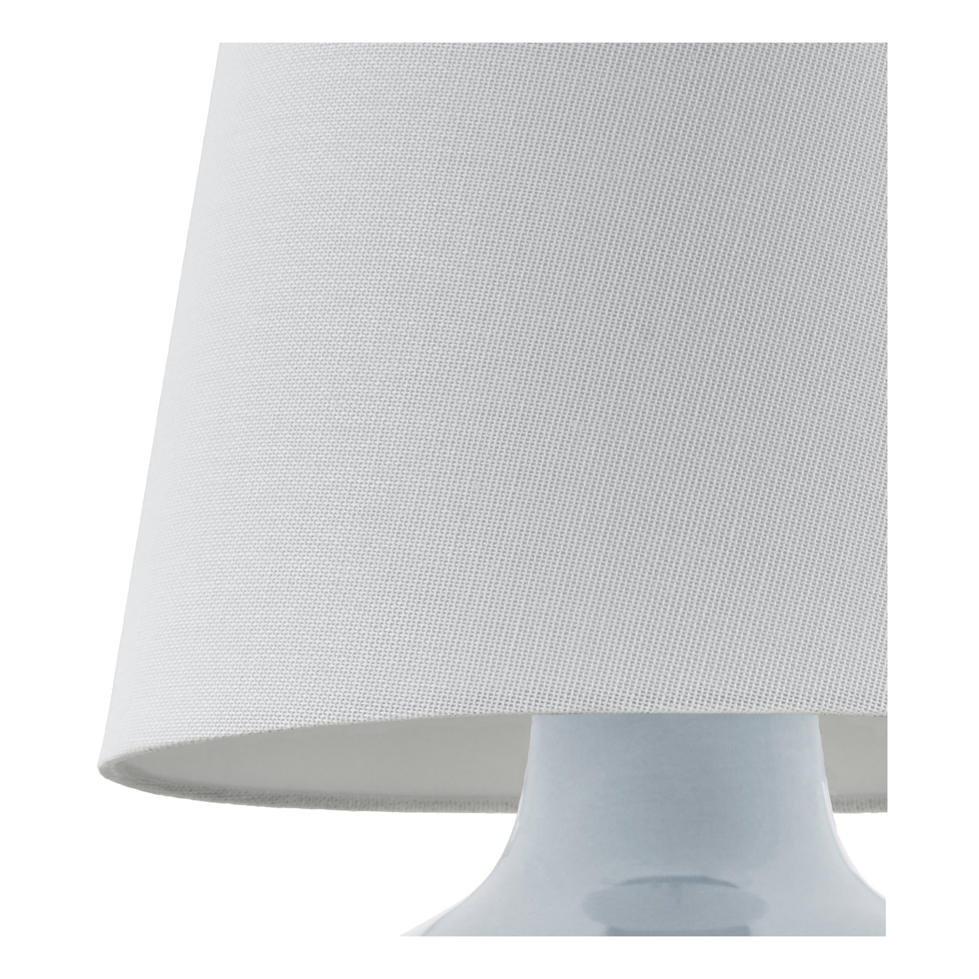 Drum Shade Lamp, 13'' H X 8'' W X 8'' D, Blue