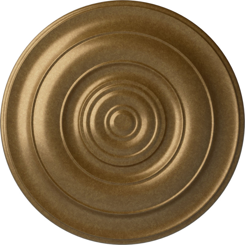 Médaillon de plafond Niobe 18 "x P 1 1/2" (convient aux auvents jusqu'à 8 5/8 "), Or pâle
