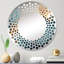 A Shower Of Fireworks - Miroir mural rond à pois-95180751-124182633
