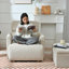 Chaise de lecture avec accoudoirs avec repose-pieds