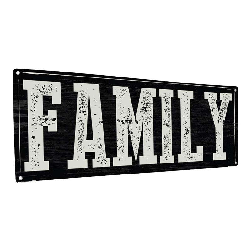 Décoration murale Family Family, H 11,5 po x l 31 po x P 0,04 po