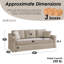 Canapé l 84 po à 3 sièges avec 2 coussins-1604150182