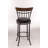Swivel Upholstered Counter Stool with Metal Frame-41695111