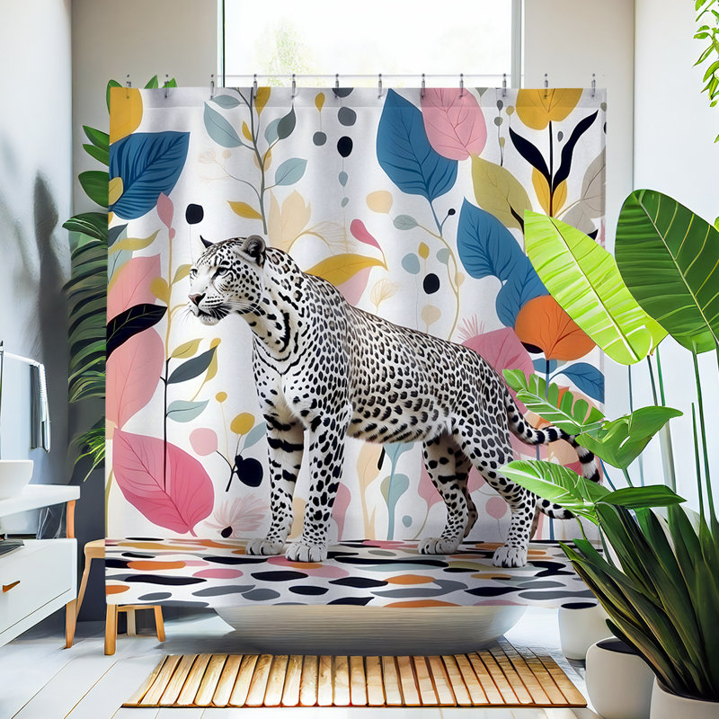 Rideau de douche Agron Leopard