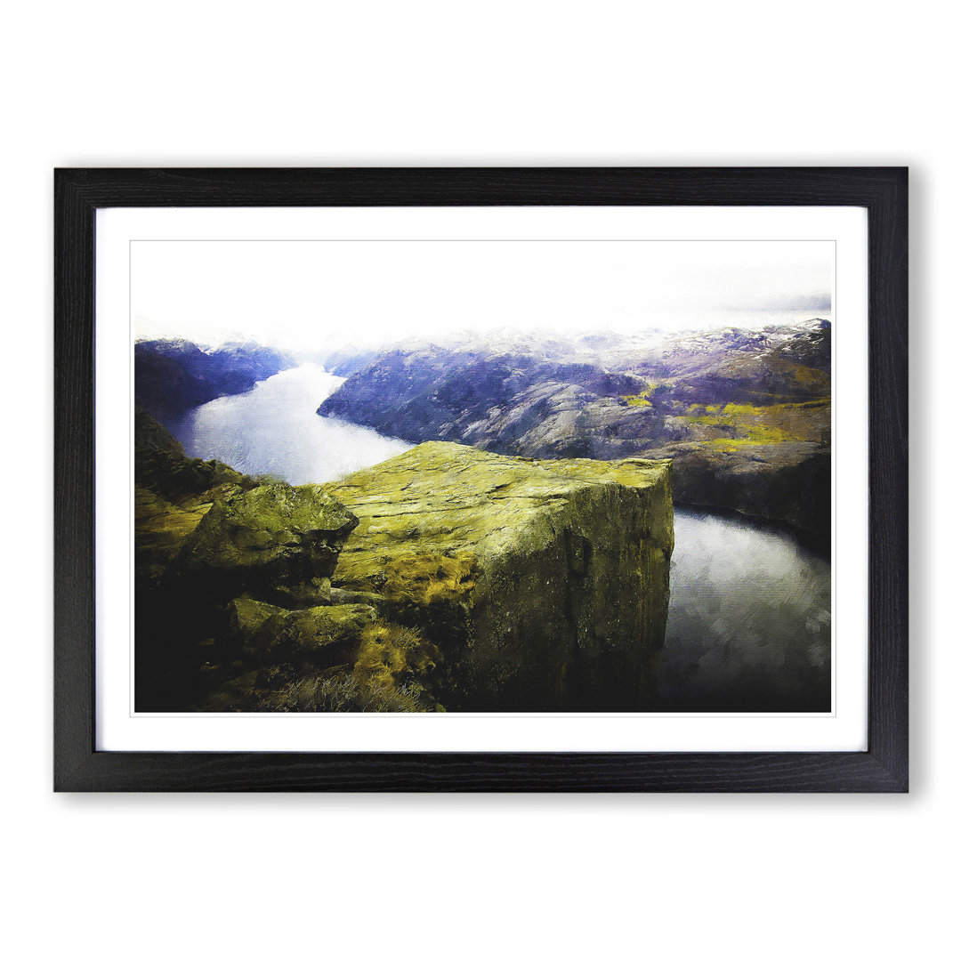 Preikestolen in Forsand Norway - Framed Print