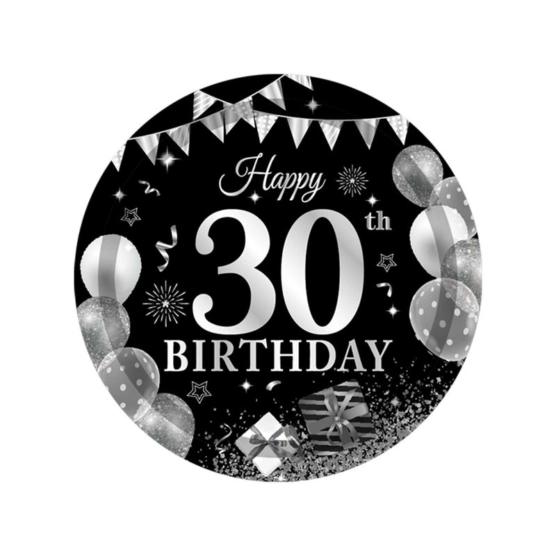 ensemble de vaisselle jetable 30th Birthday Party, B