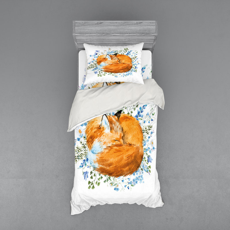 Fox Modern & Contemporary Polyester Duvet Cover, Twin XL Duvet Cover + 2 Additional Pieces