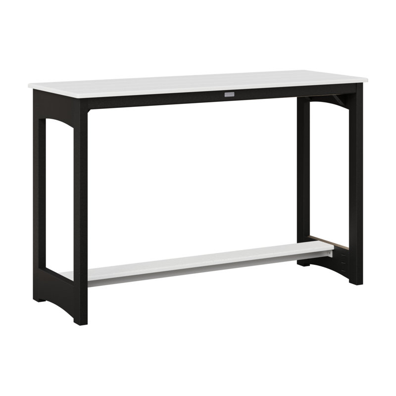 Table de bar Berlin Gardens, 38.5" H x 60" W x 22" D, Noir, Blanc