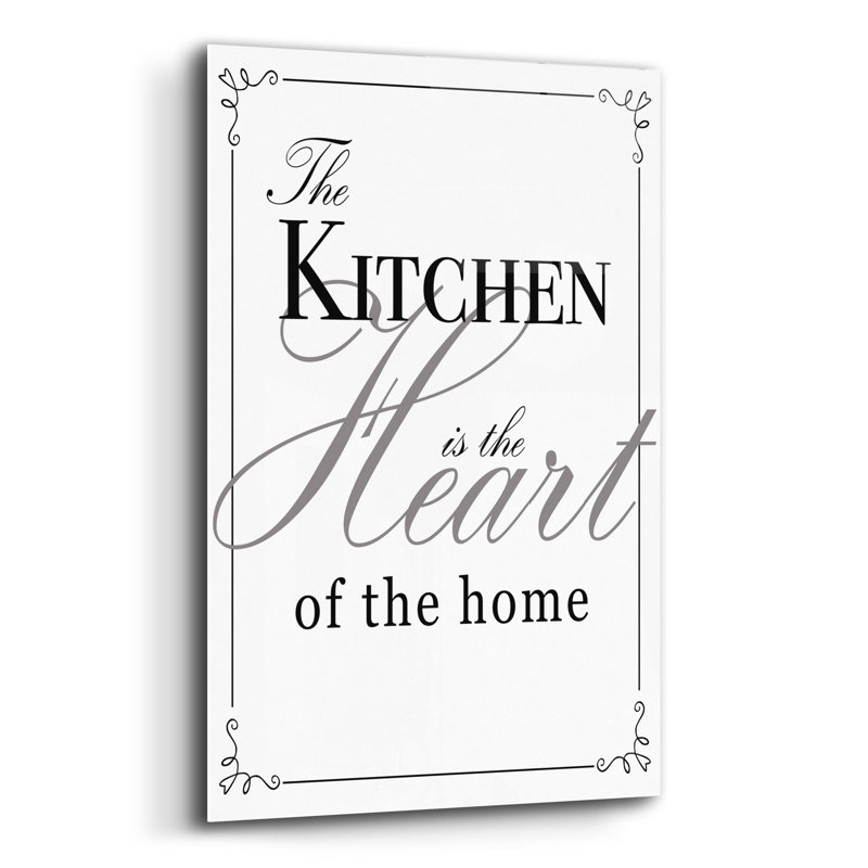 «Kitchen Heart» par Fiona Stokes-Gilbert, art mural en verre acrylique, H 16 po x l 12 po x P 0,13 po