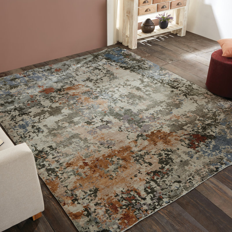 Tapis noué à la main Jaiden, Rectangle 9 pi x 12 pi