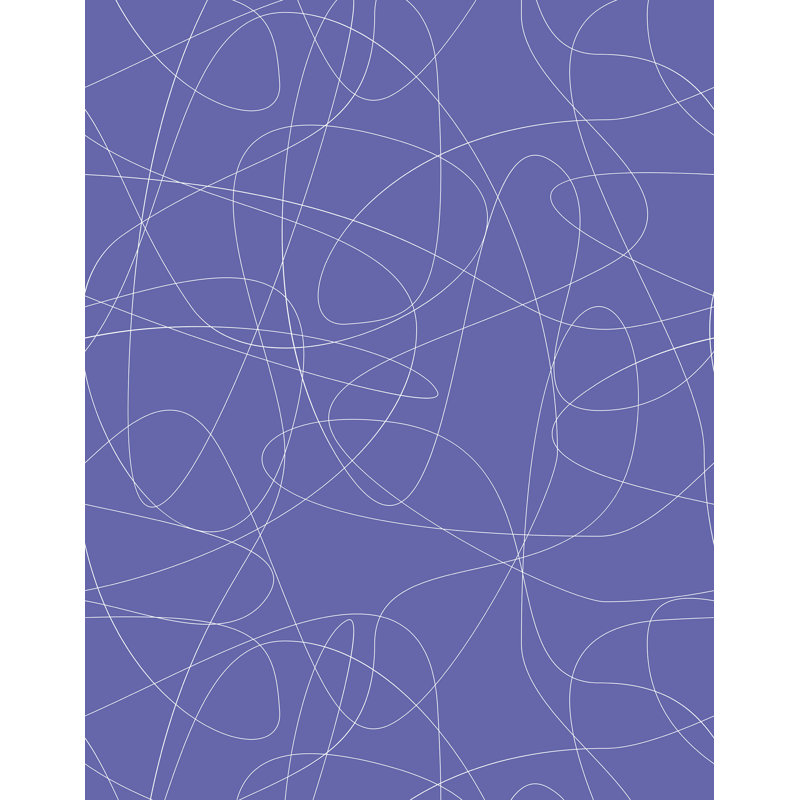 Konover 7m x 75cm Wallpaper Roll, Purple