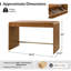 Bureau cannelé à 2 tiroirs l 49,5 po Olivine-687094475