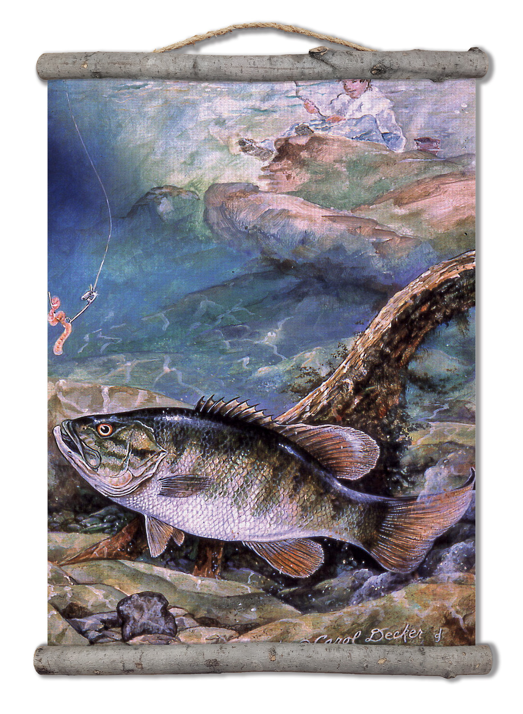 House & Homebody Co. Small Mouth Bass On Canvas by Multiple