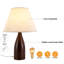 Lampe de table en bois massif