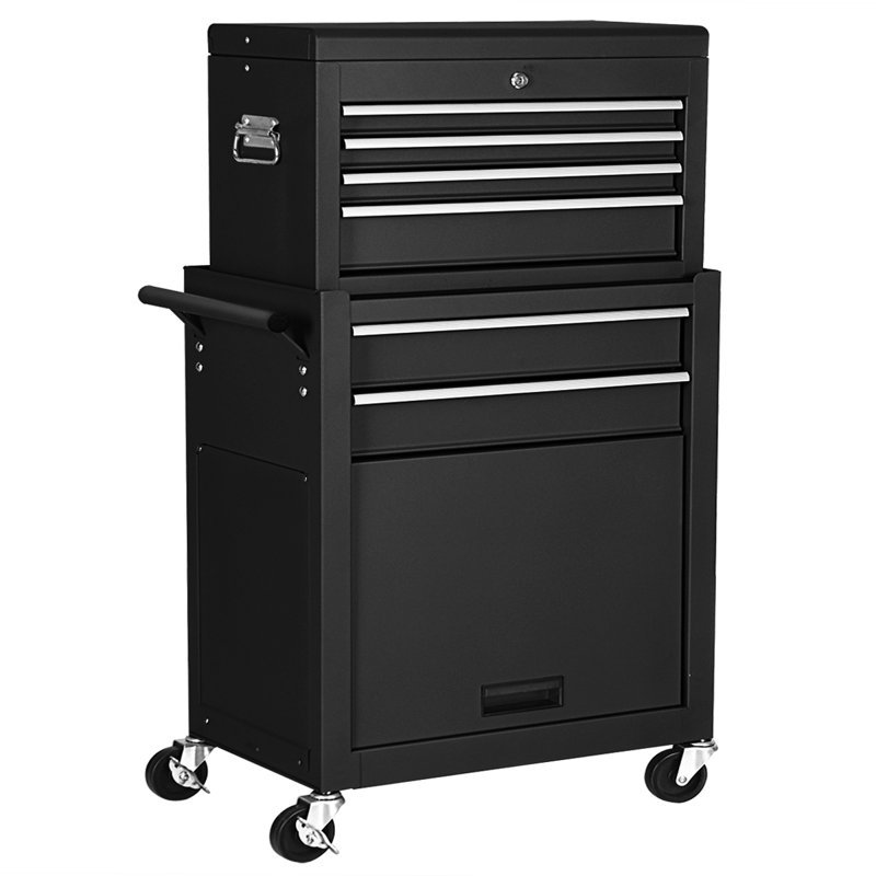 Ensemble 6 tiroirs l 23,5 po Rico, Noir